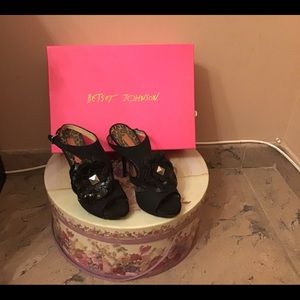 Betsey Johnson Black Heels